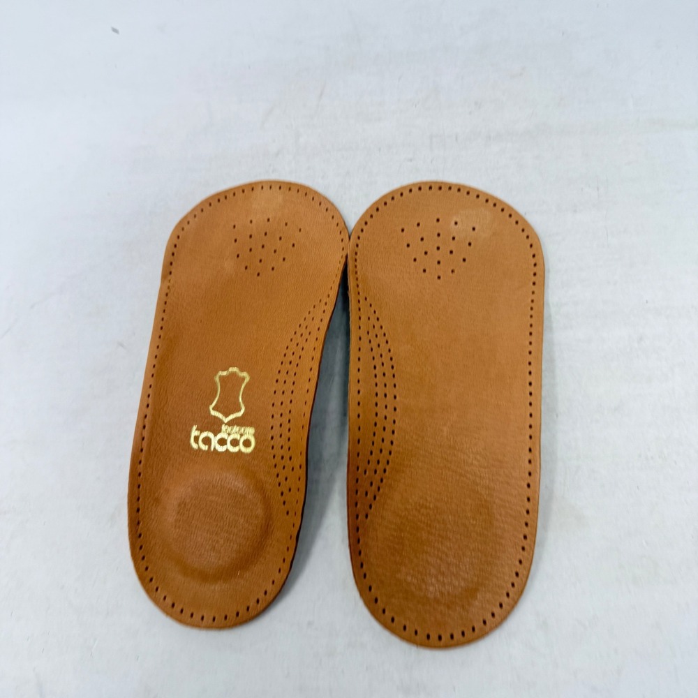 Tacco Footcare Leather Orthotic Insole Inserts Brown Support Comfort Accessory